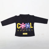 Newborn Girls Full Sleeves T-Shirt - Navy Blue, Kids, NB Girls T-Shirts, Chase Value, Chase Value