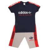 Boys Half Sleeves 2 Piece Suit - Navy Blue, Kids, Boys Sets And Suits, Chase Value, Chase Value