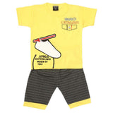 Boys 2 Pcs Suit Half Sleeves - Yellow, Kids, Boys Sets And Suits, Chase Value, Chase Value