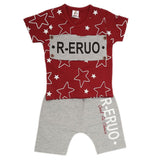 Newborn Boys Half Sleeves Suit - Maroon, Kids, NB Boys Sets And Suits, Chase Value, Chase Value