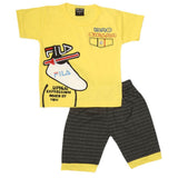Boys 2 Pcs Suit Half Sleeves - Yellow, Kids, Boys Sets And Suits, Chase Value, Chase Value