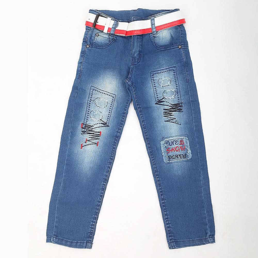 Boys Denim Pant - Dark Blue, Kids, Boys Pants, Chase Value, Chase Value