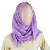 Women Net Scarf - Light Purple, Women, Shawls And Scarves, Chase Value, Chase Value