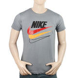 Men's Half Sleeves Printed T-Shirt - Grey, Men, T-Shirts And Polos, Chase Value, Chase Value