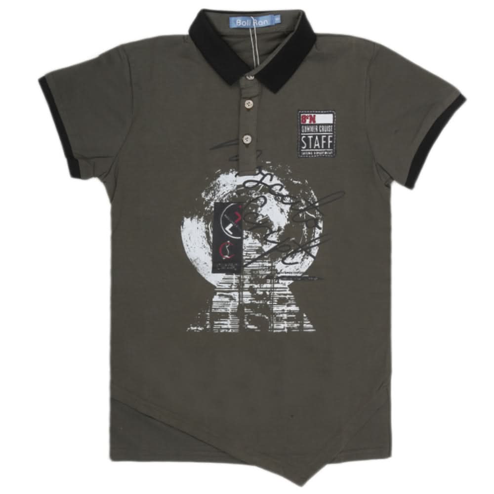 Boys Half Sleeves Round Neck T-Shirt - Green, Kids, Boys T-Shirts, Chase Value, Chase Value