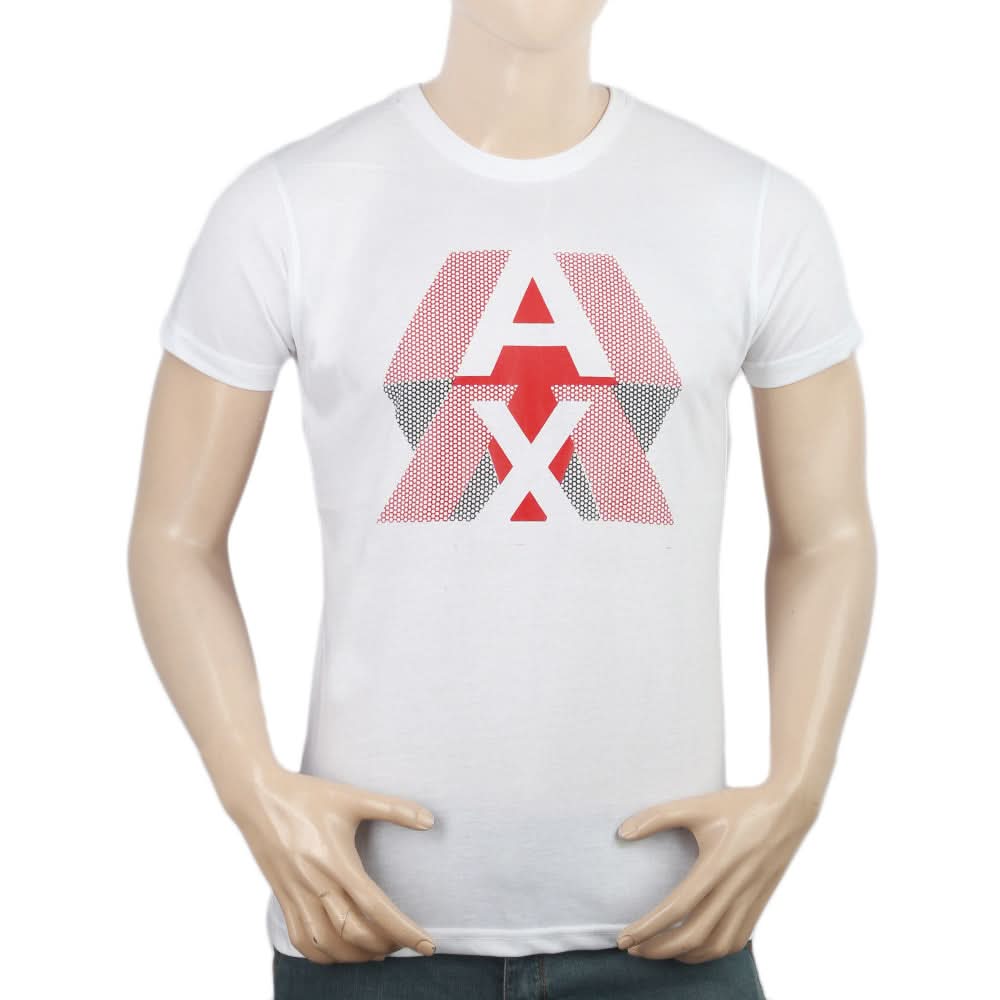 Men's Half Sleeves Printed T-Shirt - White, Men, T-Shirts And Polos, Chase Value, Chase Value