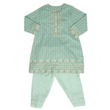 Girls Shalwar Suit - Green, Girls Shalwar Kameez, Chase Value, Chase Value