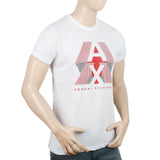 Men's Half Sleeves Printed T-Shirt - White, Men, T-Shirts And Polos, Chase Value, Chase Value
