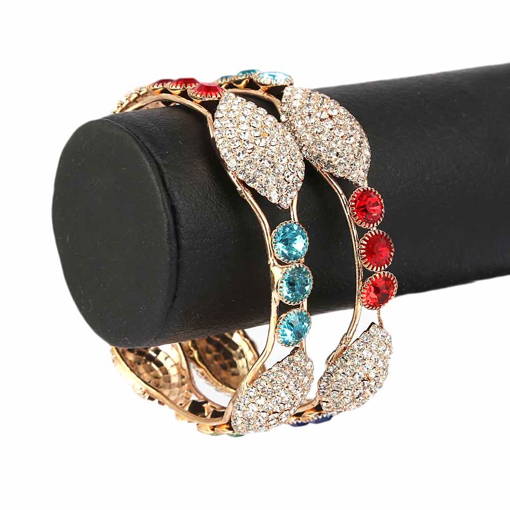 Women's Stone Bangle 2 Pcs - Multi, Women, Bangles & Bracelets, Chase Value, Chase Value