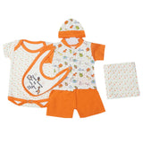 Gift Set 6Pcs - Orange, Kids, Newborn Boys Sets And Suits, Chase Value, Chase Value