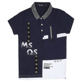 Boys Half Sleeves Round Neck T-Shirt - Navy Blue, Kids, Boys T-Shirts, Chase Value, Chase Value