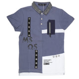 Boys Half Sleeves Round Neck T-Shirt - Steel Blue, Kids, Boys T-Shirts, Chase Value, Chase Value