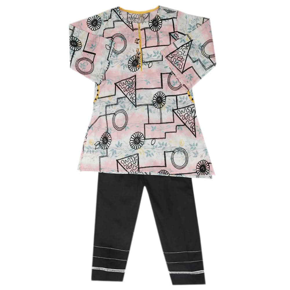 Girls Shalwar Suit - Pink, Girls Shalwar Kameez, Chase Value, Chase Value