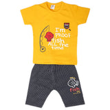 Boys Half Sleeves 2 Piece Suit - Yellow, Kids, Boys Sets And Suits, Chase Value, Chase Value