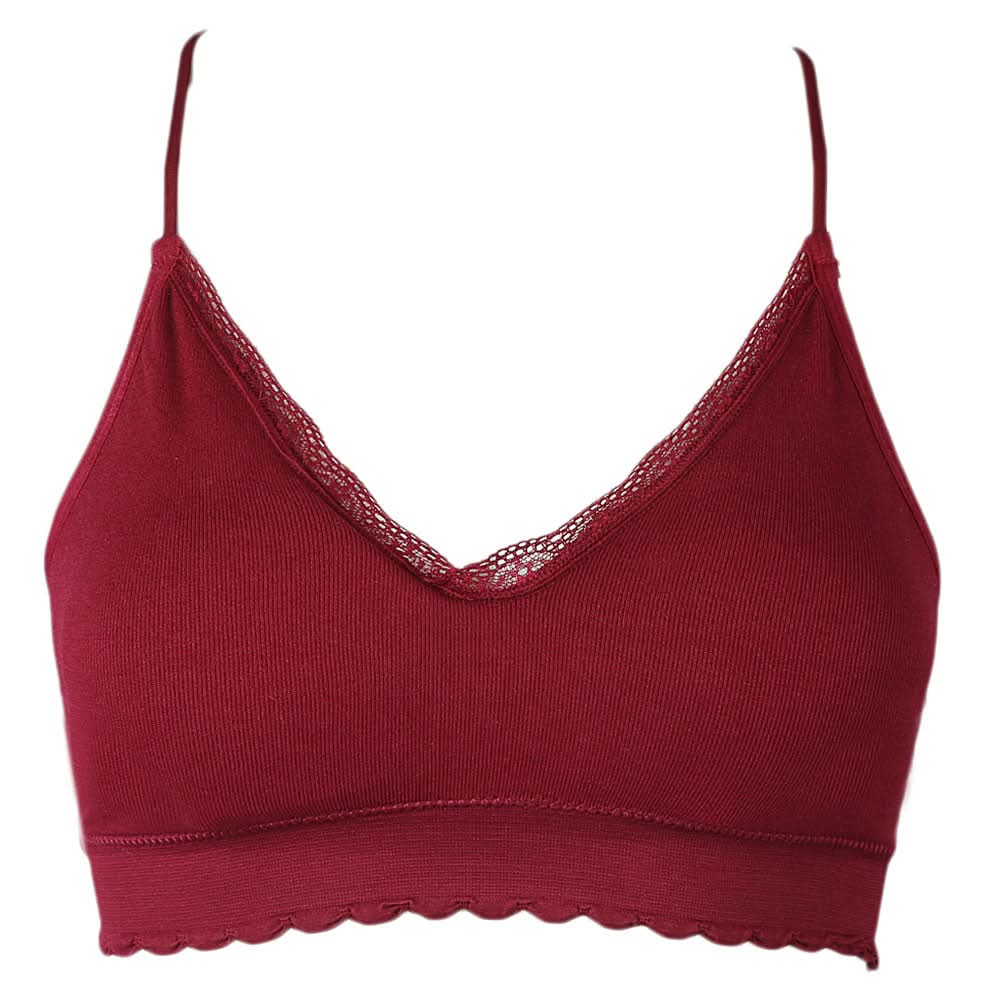 Women's Foam Bra - Maroon, Women, Bras, Chase Value, Chase Value