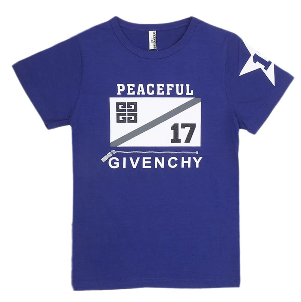 Boys Round Neck T-Shirt - Royal Blue, Kids, Boys T-Shirts, Chase Value, Chase Value