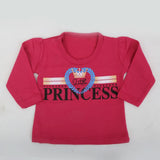 Newborn Girls Full Sleeves T-Shirt - Pink, Kids, NB Girls T-Shirts, Chase Value, Chase Value