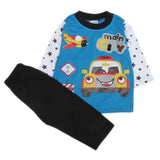 Boys Full Sleeves 2 Pcs Suit - Blue, Kids, Boys Sets And Suits, Chase Value, Chase Value