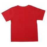 Boys Half Sleeves Logo T-Shirt - Red, Kids, Boys T-Shirts, Chase Value, Chase Value
