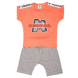 Boys Half Sleeves 2 Piece Suit - Orange, Kids, Boys Sets And Suits, Chase Value, Chase Value