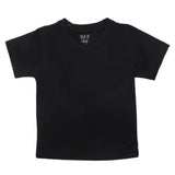Boys Half Sleeves Logo T-Shirt - Black, Kids, Boys T-Shirts, Chase Value, Chase Value