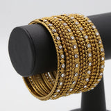 Women's Bangle Set - Golden, Women, Bangles & Bracelets, Chase Value, Chase Value