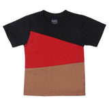 Boys Half Sleeves Logo T-Shirt - Black, Kids, Boys T-Shirts, Chase Value, Chase Value