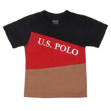 Boys Half Sleeves Logo T-Shirt - Black, Kids, Boys T-Shirts, Chase Value, Chase Value