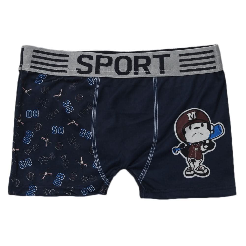 Boys Boxer Mix Print - Blue, Kids, Boys Underwear, Chase Value, Chase Value