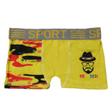 Boys Boxer Mix Print - Yellow, Boys Underwear, Chase Value, Chase Value