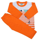 Boys Full Sleeves 2 Pcs Suit - Orange, Kids, Boys Sets And Suits, Chase Value, Chase Value