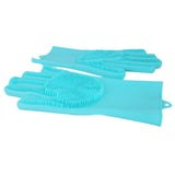 Silicone Dish Washing Gloves - Blue, Crockery & Kitchenware, Chase Value, Chase Value