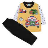 Boys Full Sleeves 2 Pcs Suit - Yellow, Kids, Boys Sets And Suits, Chase Value, Chase Value