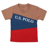 Boys Half Sleeves Logo T-Shirt - Brown, Kids, Boys T-Shirts, Chase Value, Chase Value