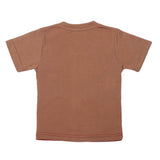 Boys Half Sleeves Logo T-Shirt - Brown, Kids, Boys T-Shirts, Chase Value, Chase Value