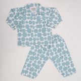 Boys Full Sleeves Night Suit - Cyan, Kids, Boys Sets And Suits, Chase Value, Chase Value