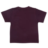 Boys Half Sleeves Logo T-Shirt - Dark Purple, Kids, Boys T-Shirts, Chase Value, Chase Value