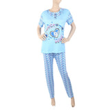 Women's 2 Piece Night Suit - Blue, Women, Night Suit, Chase Value, Chase Value