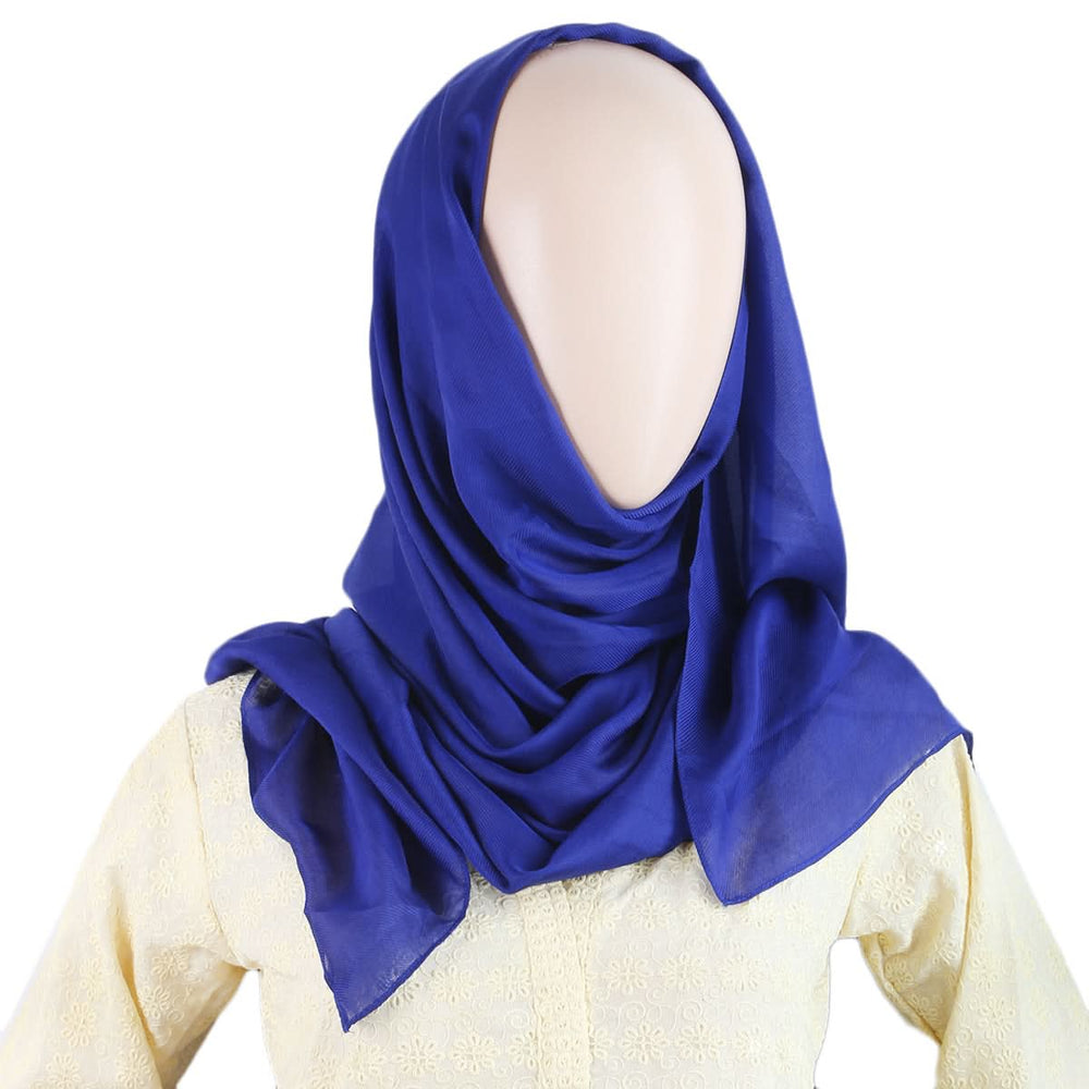 Women Plain Scarf - Royal Blue, Women, Shawls And Scarves, Chase Value, Chase Value