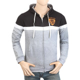 Men's Full Sleeves Hooded Jacket - Grey, , Chase Value, Chase Value