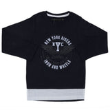 Boys Full Sleeves T-Shirt - Navy Blue, Kids, Boys T-Shirts, Chase Value, Chase Value