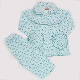 Girls Night Suit - Cyan, Kids, Girls Sets And Suits, Chase Value, Chase Value