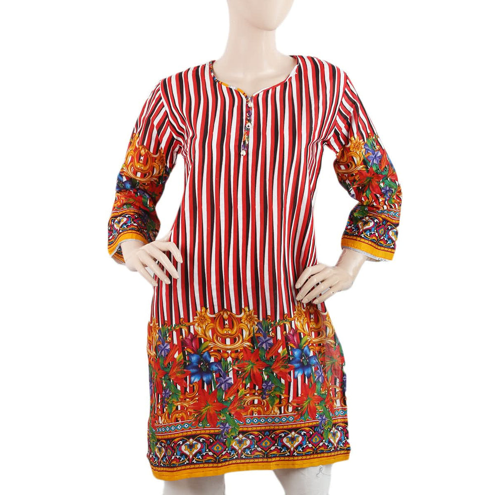 Women Printed Kurti - Red - C, Women, Ready Kurtis, Chase Value, Chase Value