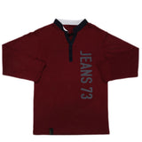 Boys Full Sleeves T-Shirt - Maroon, Kids, Boys T-Shirts, Chase Value, Chase Value