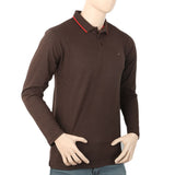 Men's Full Sleeves Polo T-Shirt - Coffee, Men, T-Shirts And Polos, Chase Value, Chase Value