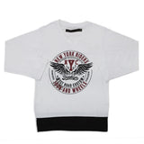 Boys Full Sleeves T-Shirt - White, Kids, Boys T-Shirts, Chase Value, Chase Value