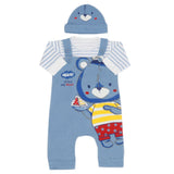 Newborn Boys Full Sleeves Suit - Steel Blue, Newborn Boys Winterwear, Chase Value, Chase Value
