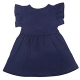 Newborn Girls Half Sleeves Frock - Navy Blue, Kids, Newborn Girls Frocks, Chase Value, Chase Value
