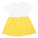 Newborn Girls Half Sleeves Frock - Yellow, Kids, Newborn Girls Frocks, Chase Value, Chase Value