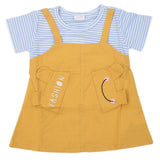 Newborn Girls Frock - Mustard, Kids, NB Girls Frocks, Chase Value, Chase Value